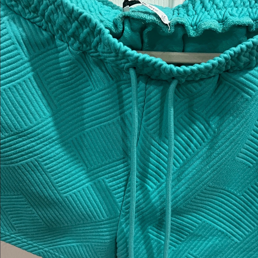 See And Be Seen Teal Polo Shirt and Shorts Set - Picture 5 of 6
